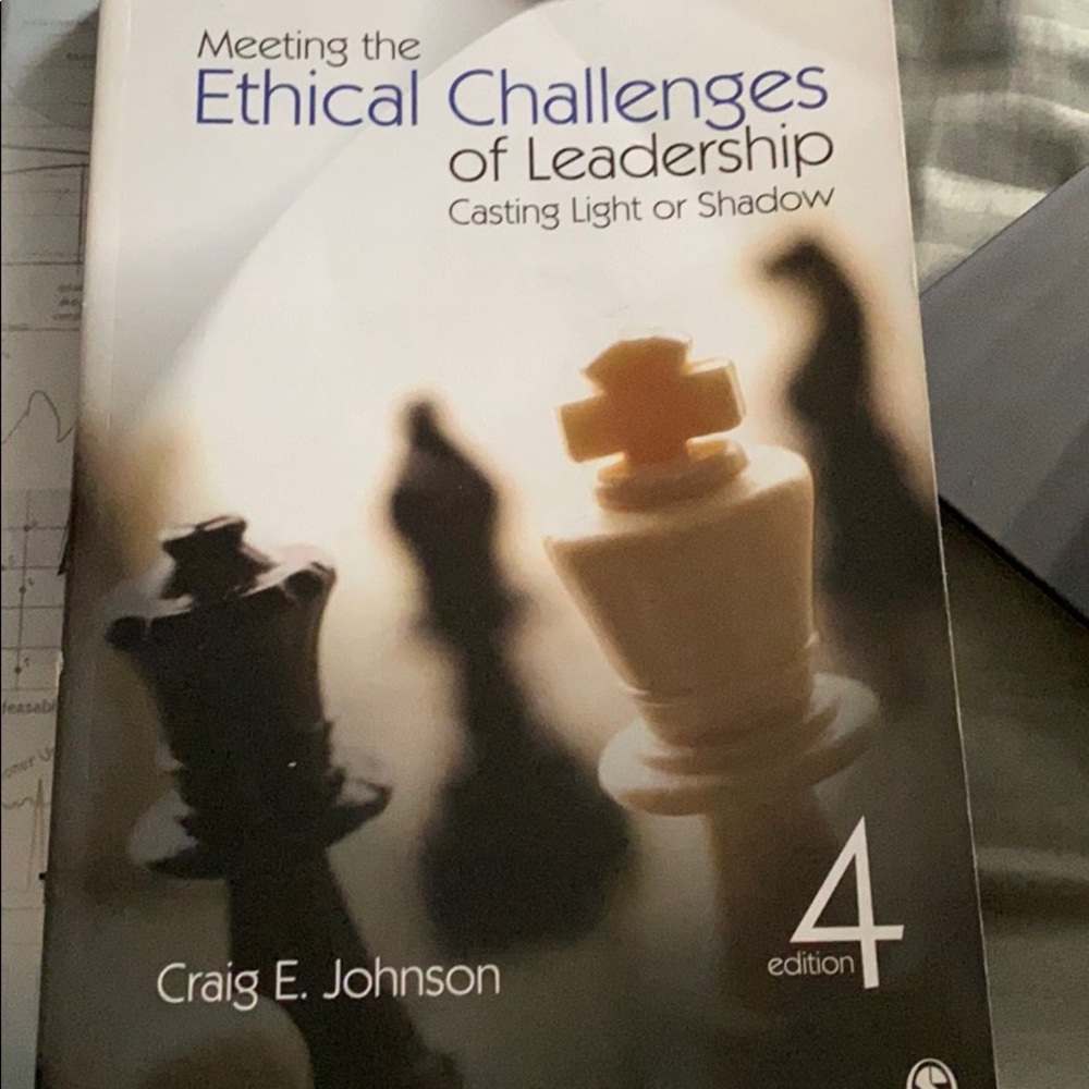 Meeting the ethical challenges of leader ship book